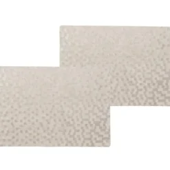 Wicotex tafel placemats Stones - 4x - PVC - taupe - 30 x 43 cm