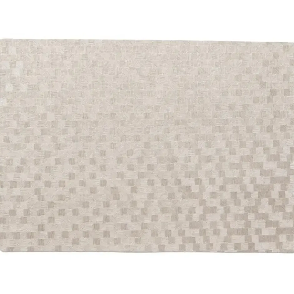 Wicotex tafel placemats Stones - 4x - PVC - taupe - 30 x 43 cm