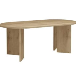 Wigan eettafel 200x100 cm eikenlook – 10-persoons ruime tafel
