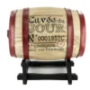 Wijndispenser met kraantje - 5L - glas - wijnvat - hout