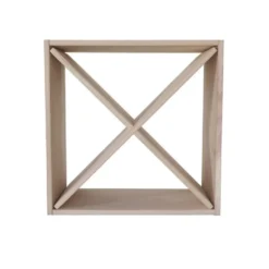 Wijnrek met kruis - 50 x 50 cm - Hout