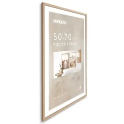 Wissellijst hout Poster 50x70 beuken - 50x70 - Beuken