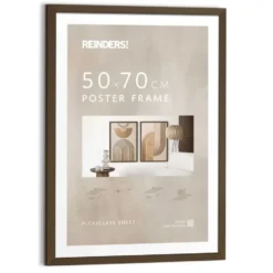 Wissellijst hout Poster 50x70 walnoot - 50x70 - Walnoot