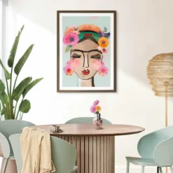 Wissellijst hout Poster 50x70 walnoot - 50x70 - Walnoot