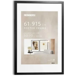 Wissellijst hout Poster 61x91,5 Zwart - 61x91,5 - Zwart