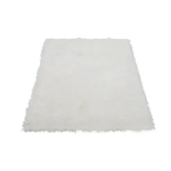 Woonkamertapijt SHEEP - 170 cmx120 cmx4 cm - Wit Stof