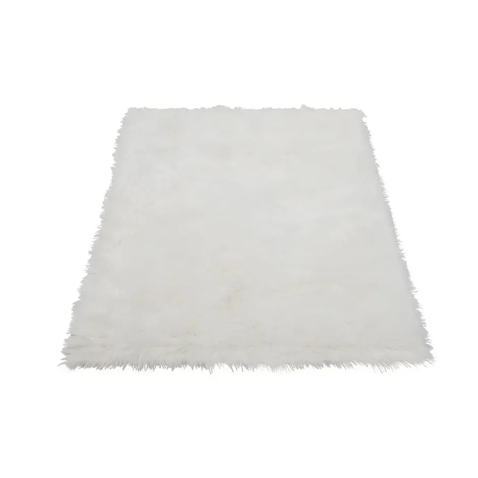 Woonkamertapijt SHEEP - 170 cmx120 cmx4 cm - Wit Stof