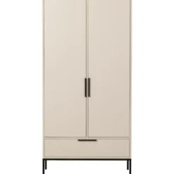 WOOOD Adam 2-deurs kast - Grenen - Dust - 200x100x53 cm