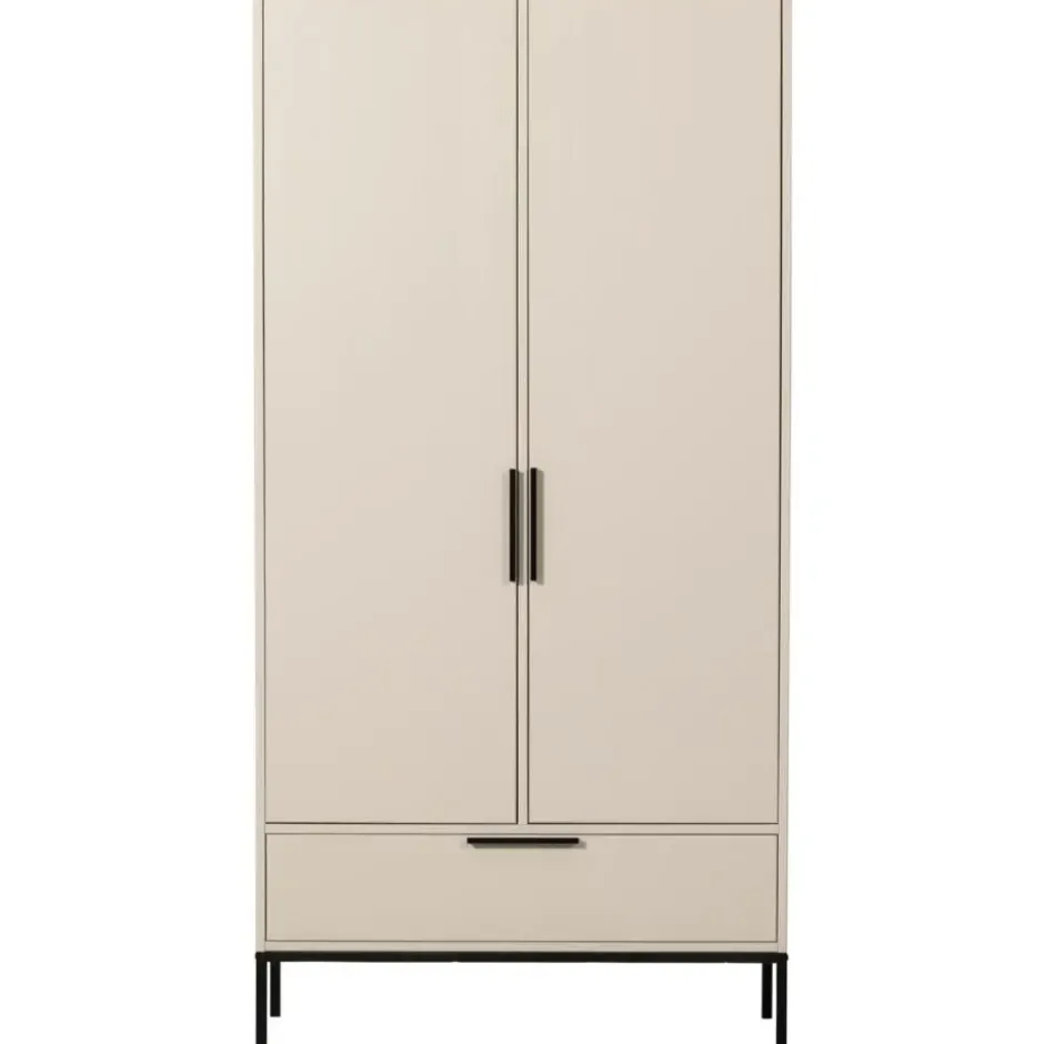 WOOOD Adam 2-deurs kast - Grenen - Dust - 200x100x53 cm