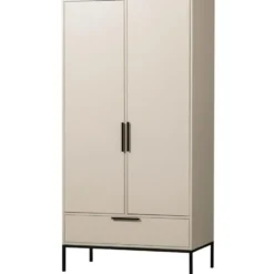 WOOOD Adam 2-deurs kast - Grenen - Dust - 200x100x53 cm