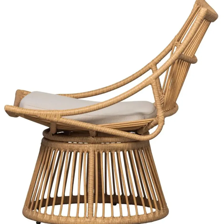 WOOOD Alatna Tuinstoelen - Wicker - Naturel - Set van 2
