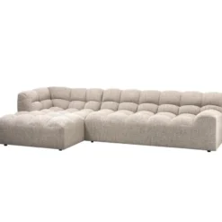 WOOOD Allure Chaise Longue Bank Links - Stof - Naturel - 79x324x165