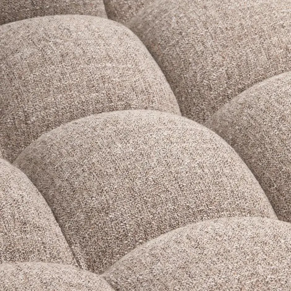 WOOOD Allure Chaise Longue Bank - Stof - Bruin Melange - 79x324x165