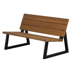 WOOOD Banco Tuinbank - Hout/Metaal - Naturel - 78x132x82