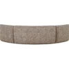 WOOOD Batavier Half Ronde Bank 6-Zits - Polyester - Lichtbruin Melange