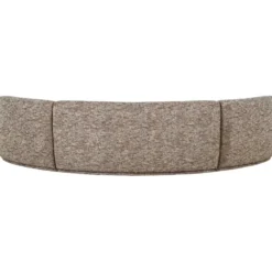 WOOOD Batavier Half Ronde Bank 6-Zits - Polyester - Lichtbruin Melange