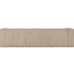 WOOOD Bean Hoekbank Rechts - Ribstof - Travertin - 73x305x96