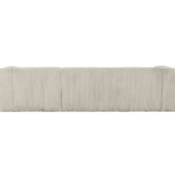 WOOOD Bean Hoekbank Rechts - Ribstof - Naturel - 73x305x96