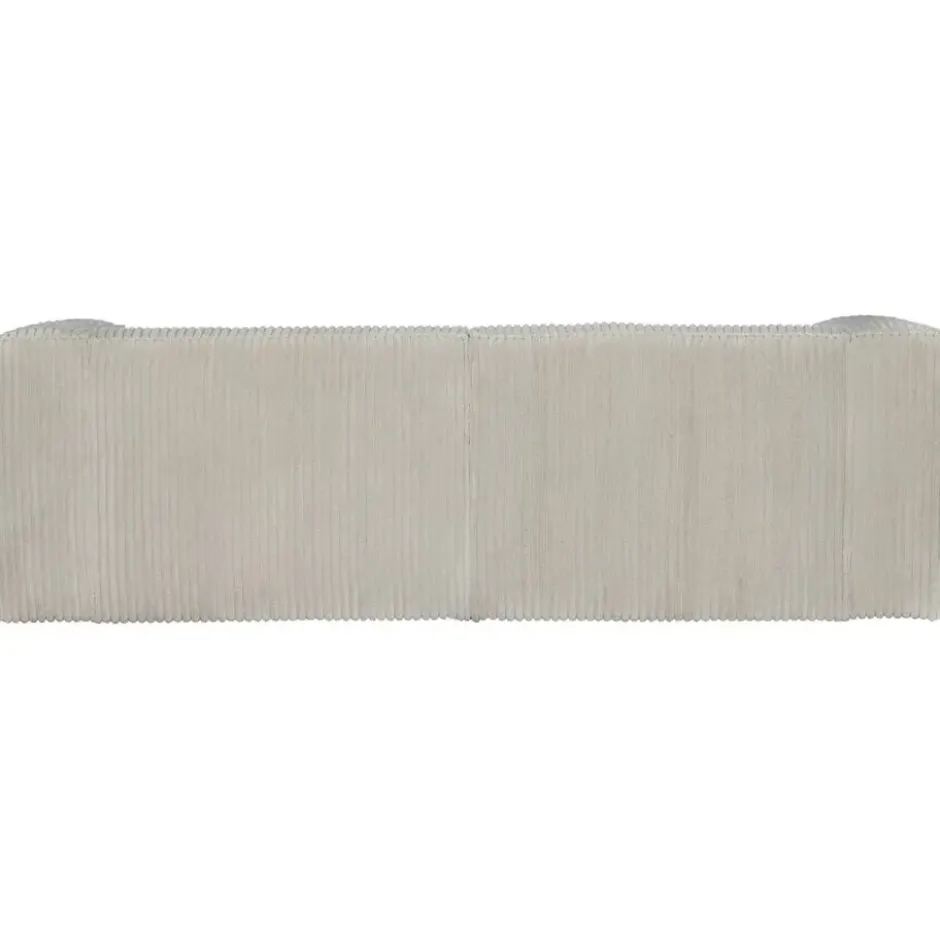 WOOOD Bean 3,5-Zits Bank - Ribstof - Naturel - 73x242x96