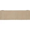 WOOOD Bean 3,5-Zits Bank - Ribstof - Travertin - 73x242x96