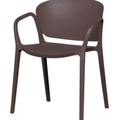 WOOOD Bent Tuinstoelen - Kunststof - Paars/Bruin - Set van 2