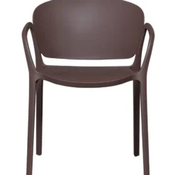 WOOOD Bent Tuinstoelen - Kunststof - Paars/Bruin - Set van 2