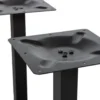 WOOOD Bistro Dubbele Vierkante Buisvoet - Metaal - Zwart - 72x80x40