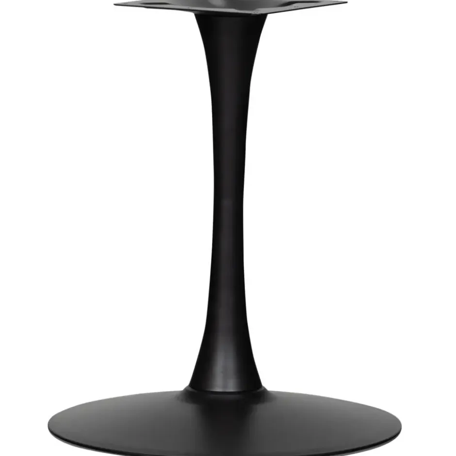 WOOOD Bistro Trompetvoet - Metaal - Zwart - 72x60x60
