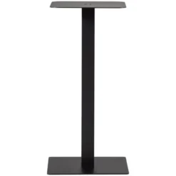 WOOOD Bistro Vierkante Bartafel Poot - Metaal - Zwart- 105x50x50