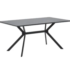 WOOOD Bruno Eettafel - Mdf - Zwart - 160x90
