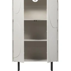 WOOOD Cadiz Opbergkast - Grenen - Mist - 135x85x40