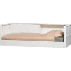 WOOOD Carter Bedbank - Grenenhout - Wit - 90x200