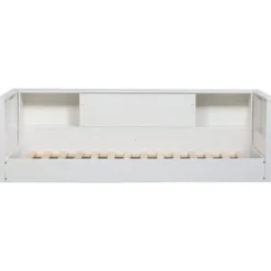 WOOOD Carter Bedbank - Grenenhout - Wit - 90x200