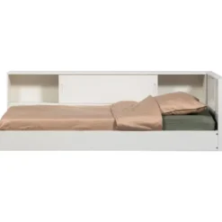 WOOOD Carter Hoekbed Links/Rechts - Grenenhout - Wit - 90x200