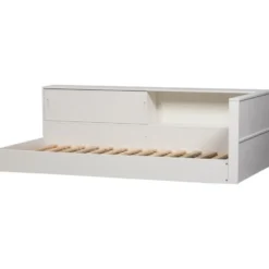 WOOOD Carter Hoekbed Links/Rechts - Grenenhout - Wit - 90x200