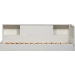 WOOOD Carter Hoekbed Links/Rechts - Grenenhout - Wit - 90x200