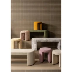 WOOOD Charlie Kruk - Chenille - Blush - 47x45x45