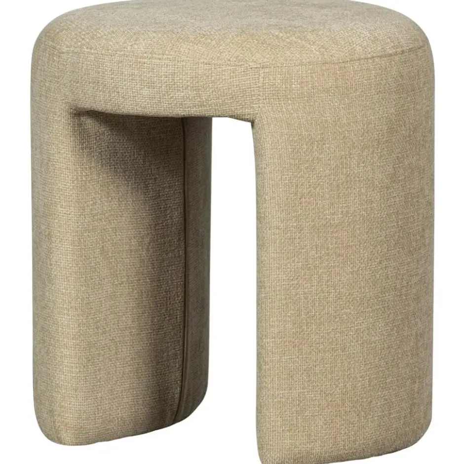 WOOOD Charlie Kruk - Chenille - Naturel - 47x45x45