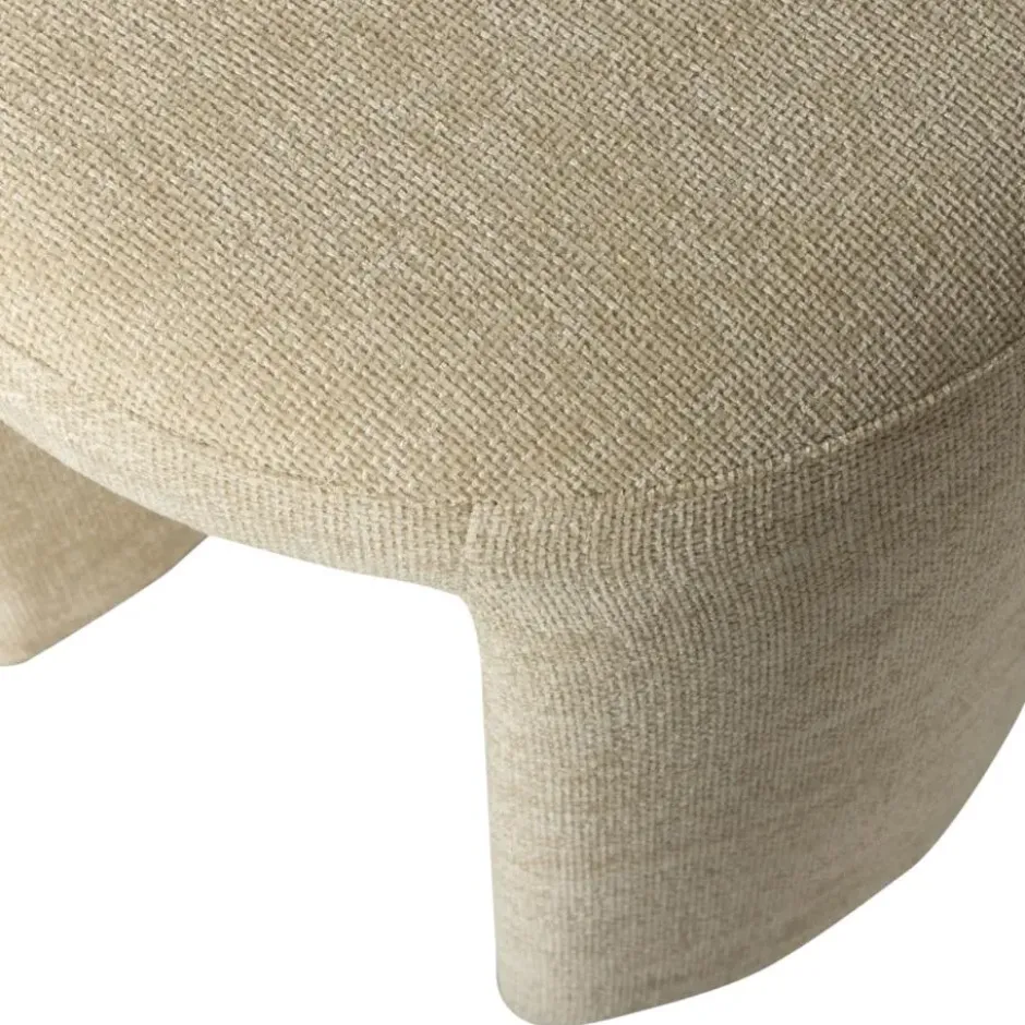 WOOOD Charlie Kruk - Chenille - Naturel - 47x45x45