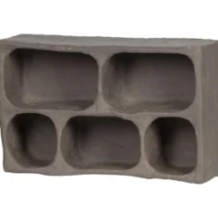 WOOOD Clay Wandkastje - Papier Mache - Grijs - 70x45x23