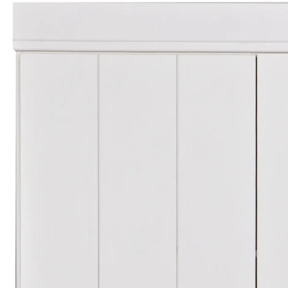 WOOOD Connect Kledingkast 3-Deurs met Lade - Grenen - Wit - 195x140x53