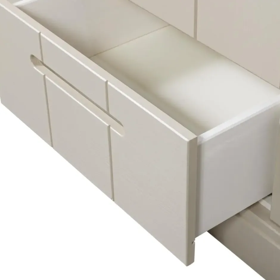 WOOOD Connect Kledingkast 3-Deurs met Lade - Grenen -Dust - 195x140x53