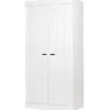 WOOOD Connect Kledingkast 2-Deurs - Grenen - Wit - 195x94x53