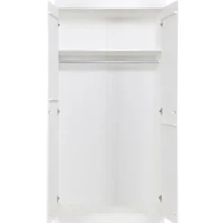 WOOOD Connect Kledingkast 2-Deurs - Grenen - Wit - 195x94x53