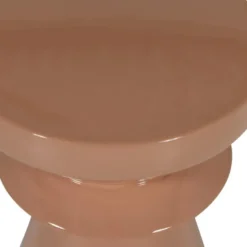 WOOOD Fedde Bijzettafel - Metaal - Oud Roze - 47x30x30