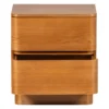 WOOOD Fejo Nachtkastje Met Lades - MDF - Bruin - 43x40x34