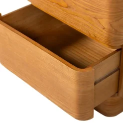 WOOOD Fejo Nachtkastje Met Lades - MDF - Bruin - 43x40x34
