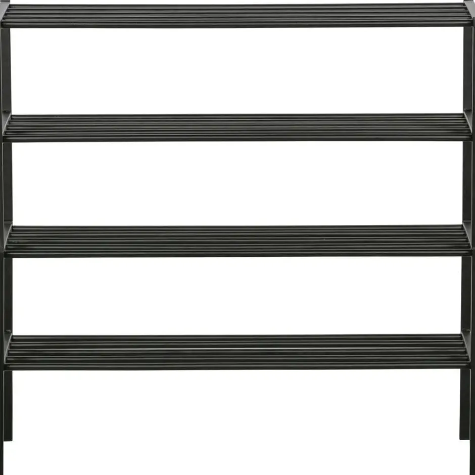 WOOOD Ferro Schoenenrek - Metaal - Zwart - 40x85x35