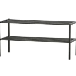 WOOOD Ferro Schoenenrek - Metaal - Zwart - 40x85x35