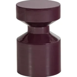 WOOOD Ferry Bijzettafel - Metaal - Donkerpaars - 47x30x30